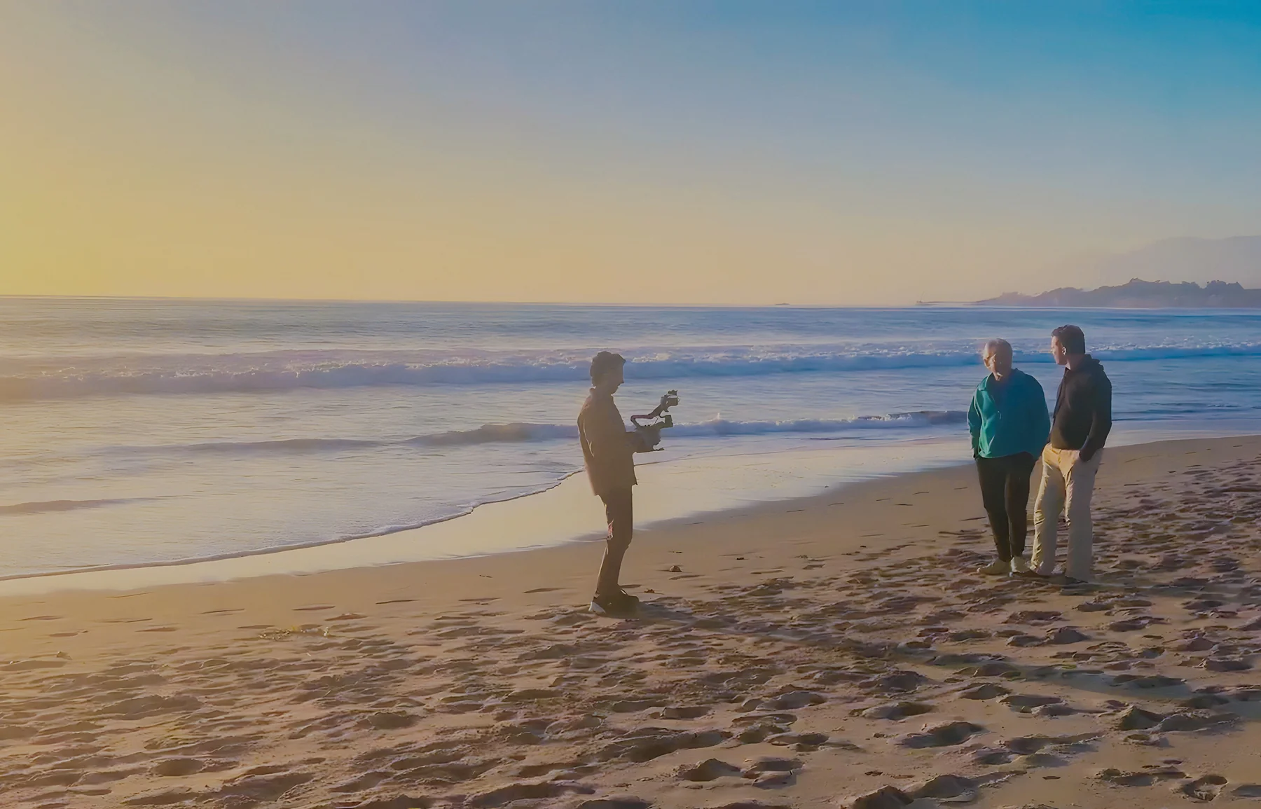JLS Video Agency filming on location at the beach